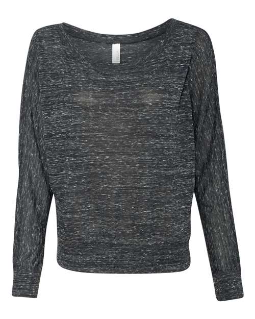 BELLA + CANVAS Women’s Flowy Off Shoulder Long Sleeve Tee