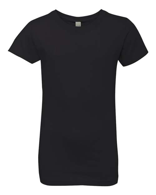 Next Level Girls’ Cotton Princess T-Shirt in Black