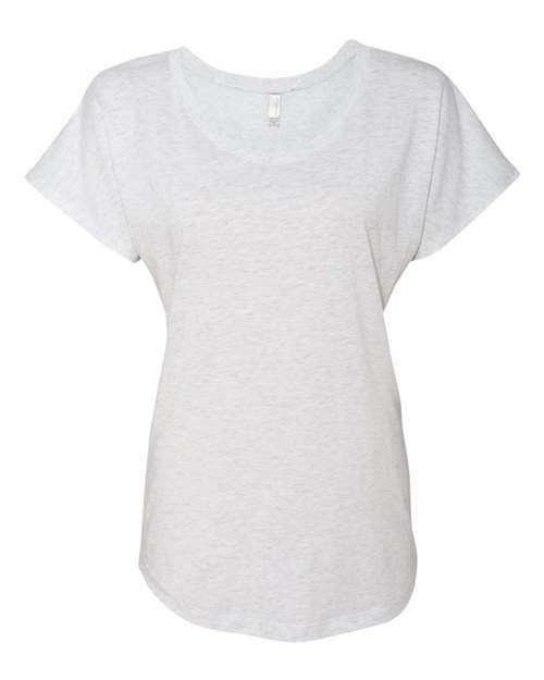 Next Level Women’s Triblend Dolman T-Shirt in Heather White