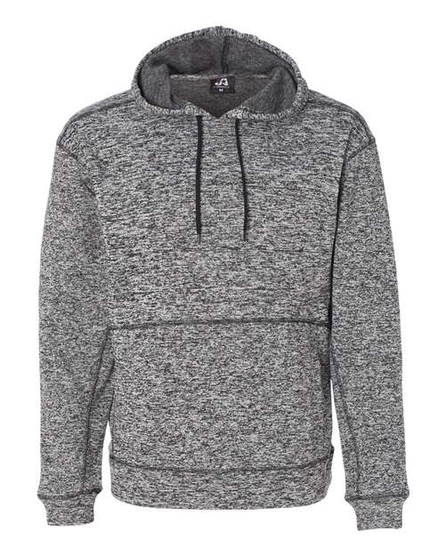 J. America Men's Cosmic Fleece Hooded Sweatshirt in Charcoal Fleck