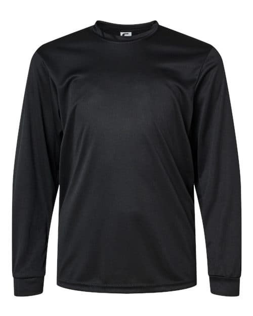C2 Sport Youth Performance Long Sleeve T-Shirt in Black