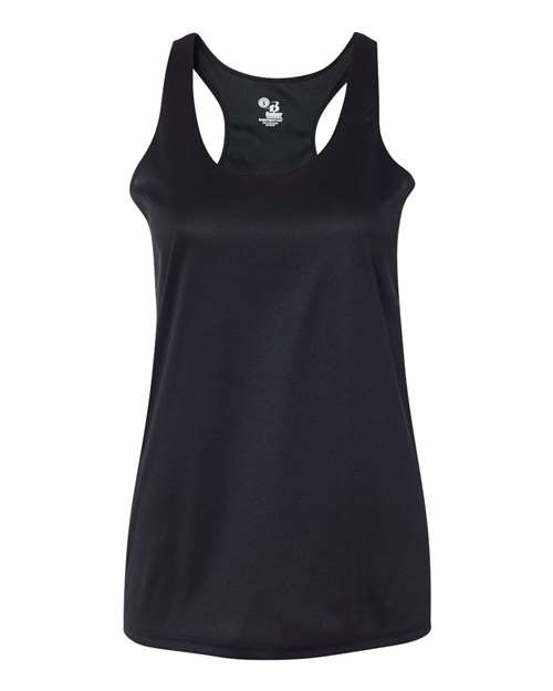 Badger Women’s B-Core Racerback Tank Top in Black