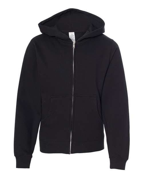 Independent Trading Co. Youth Midweight Full-Zip Hooded Sweatshirt