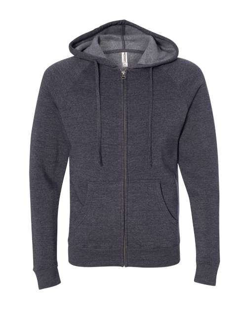 Independent Trading Co. Unisex Special Blend Raglan Full-Zip Hooded Sweatshirt