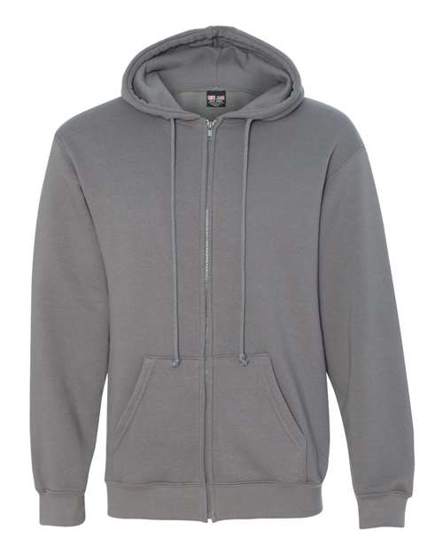 Bayside Unisex USA-Made Full-Zip Hooded Sweatshirt