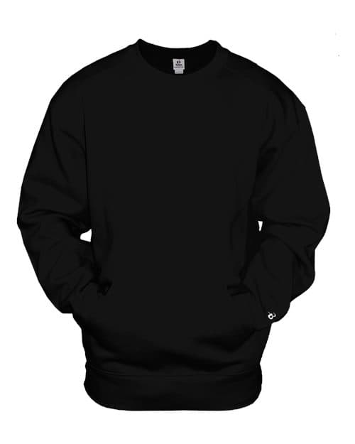 Badger Unisex Pocket Crewneck Sweatshirt
