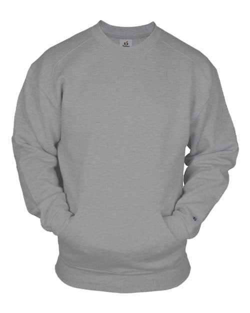Badger Unisex Pocket Crewneck Sweatshirt