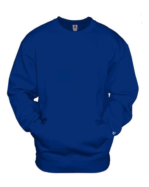 Badger Unisex Pocket Crewneck Sweatshirt