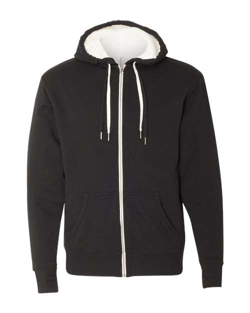 Independent Trading Co. Unisex Sherpa-Lined Hooded Sweatshirt