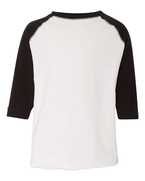 Rabbit Skins Toddler Baseball Fine Jersey Three-Quarter Sleeve Tee