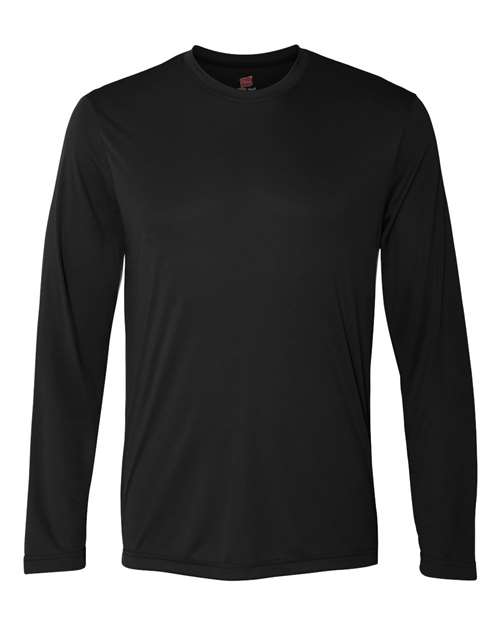 Hanes Unisex Cool DRI® Long Sleeve Performance T-Shirt in Black