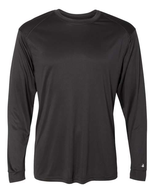 Badger Men's Ultimate SoftLock™ Long Sleeve T-Shirt in Black