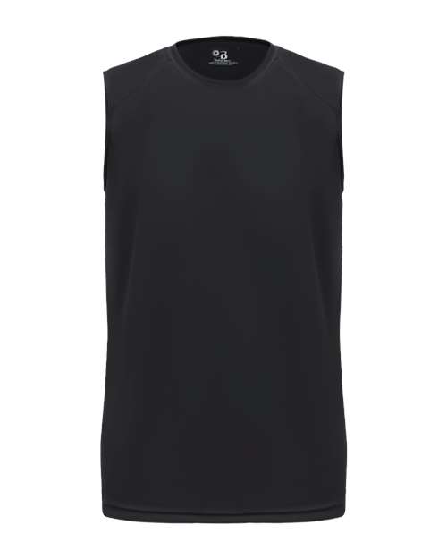 Badger Youth B-Core Sleeveless T-Shirt in Black