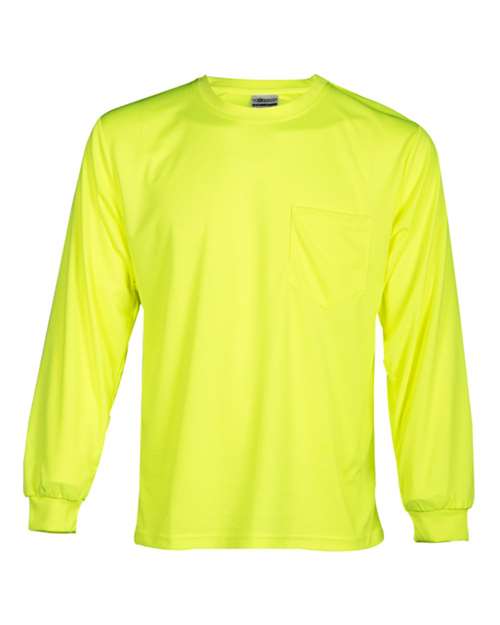 Kishigo Unisex Microfiber Polyester Long Sleeve T-Shirt