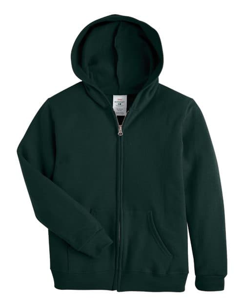 Hanes Youth EcoSmart® Full-Zip Hooded Sweatshirt