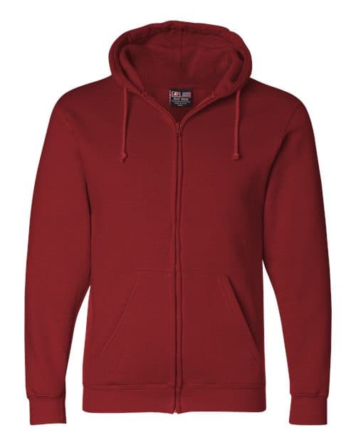 Bayside Unisex USA-Made Full-Zip Hooded Sweatshirt