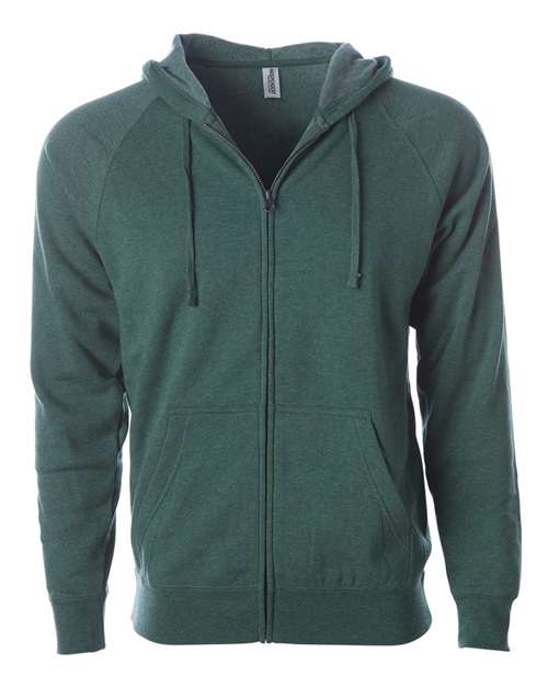 Independent Trading Co. Unisex Special Blend Raglan Full-Zip Hooded Sweatshirt