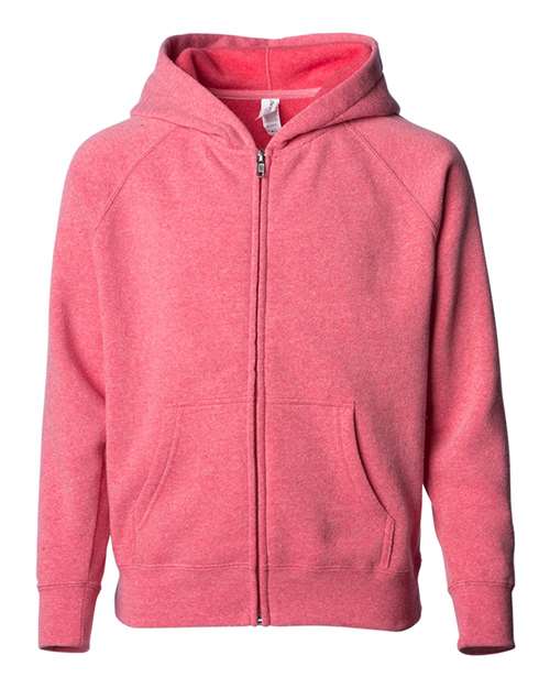 Independent Trading Co. Toddler Lightweight Special Blend Raglan Zip Hood