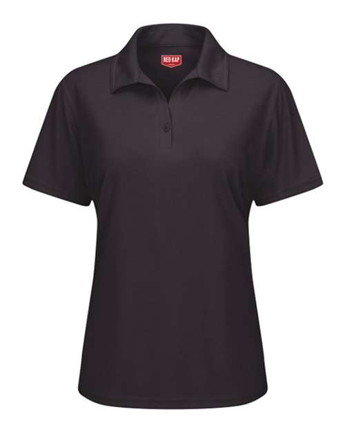 Red Kap Women's Performance Knit® Flex Series Pro Polo in Black
