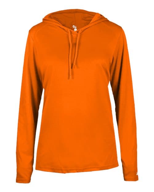 Badger Women's B-Core Hooded Long Sleeve T-Shirt