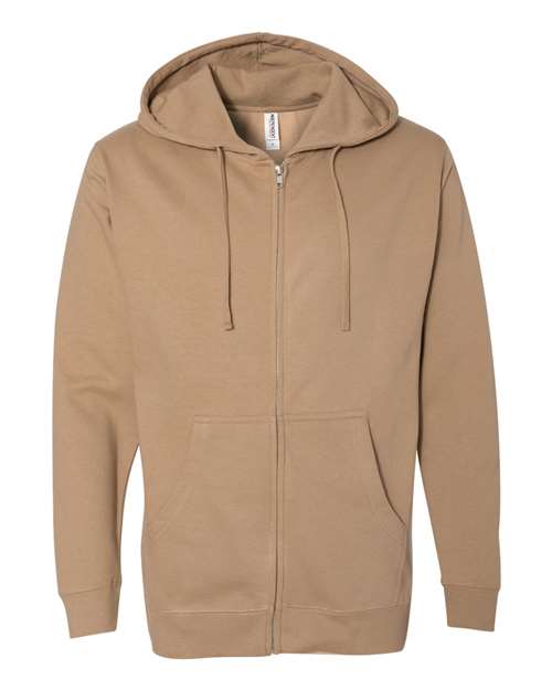 Independent Trading Co. Unisex Midweight Full-Zip Hooded Sweatshirt