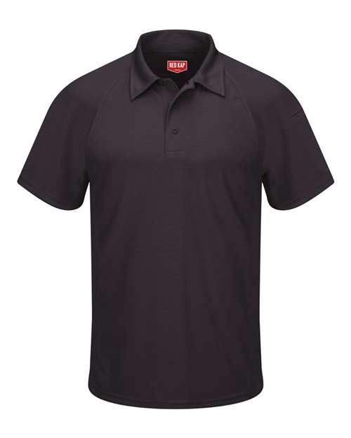 Red Kap Men's Performance Knit® Flex Series Active Polo in Black