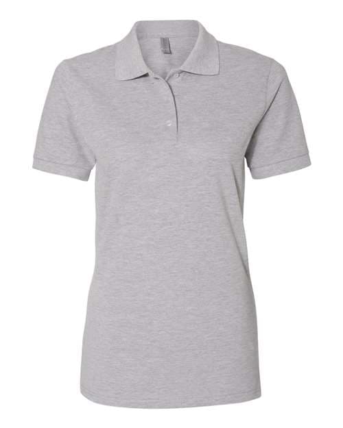 JERZEES Women's 100% Ring-Spun Cotton Piqué Polo in Athletic Heather