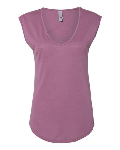 Next Level Women's Festival Sleeveless Deep V-Neck T-Shirt