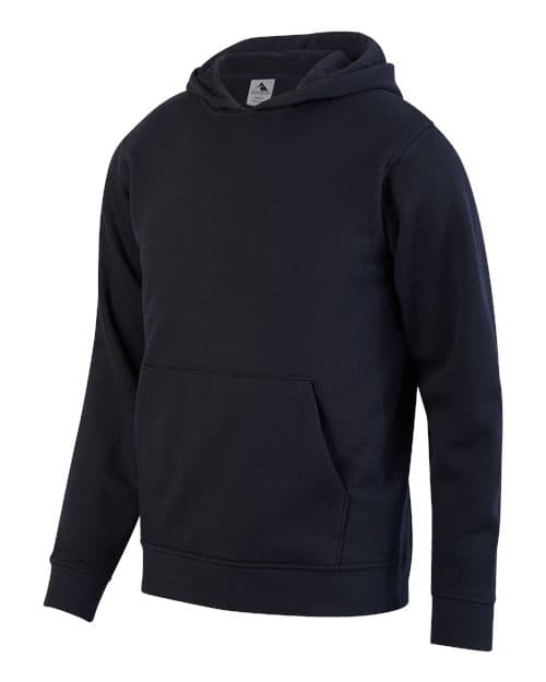 Augusta Sportswear Youth 60/40 Fleece Hooded Sweatshirt in Black