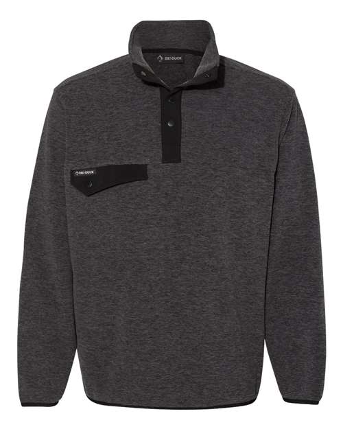 DRI DUCK Men's Denali Mountain Fleece Pullover in Charcoal