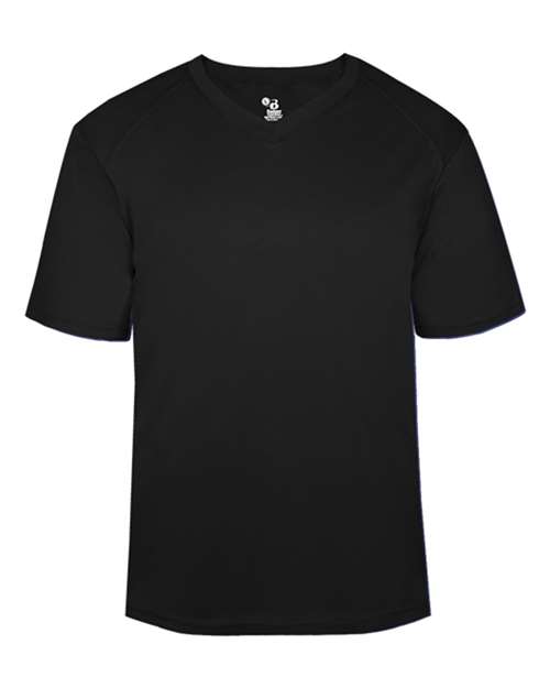 Badger Men's B-Core V-Neck T-Shirt in Black