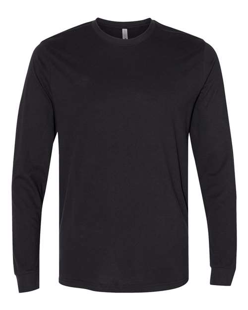 Next Level Unisex Sueded Long Sleeve T-Shirt in Black