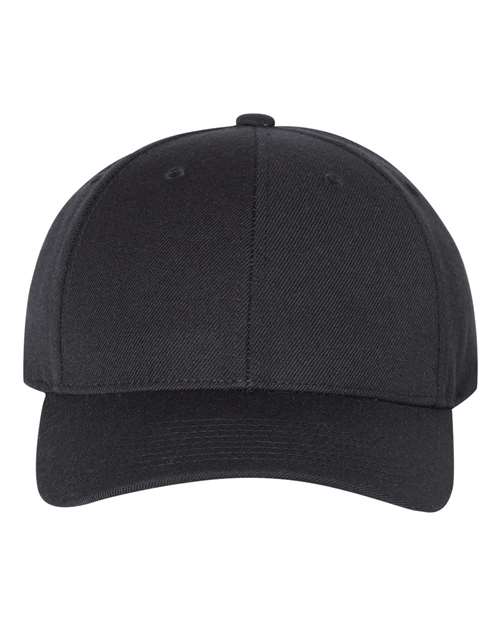 YP Classics Premium Curved Bill Snapback Cap in Black