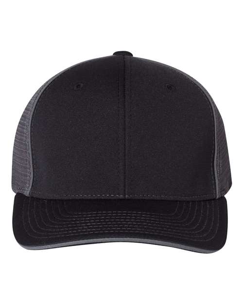 Richardson Pulse Sportmesh R-Flex Cap in Black/ Charcoal Split