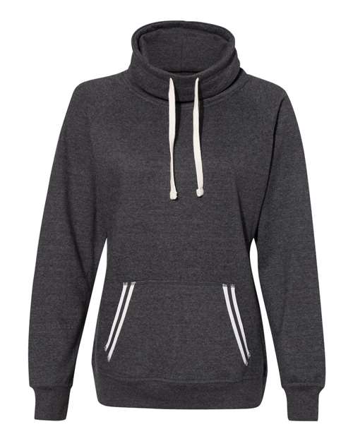 J. America Women’s Relay Cowl Neck Sweatshirt