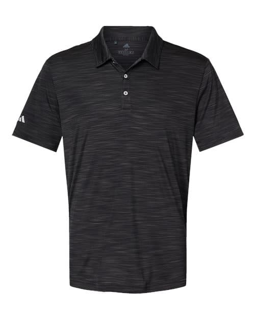 Adidas Men's Mélange Polo in Black Melange