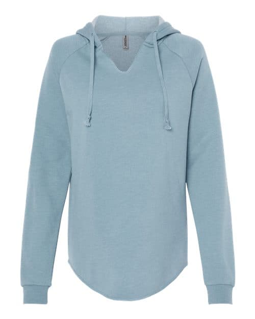 Independent Trading Co. Women’s Lightweight California Wave Wash Hooded Sweatshirt