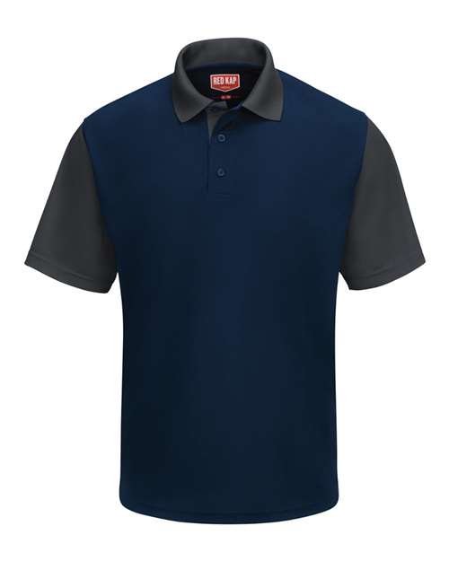 Red Kap Men's Performance Knit Color-Block Polo