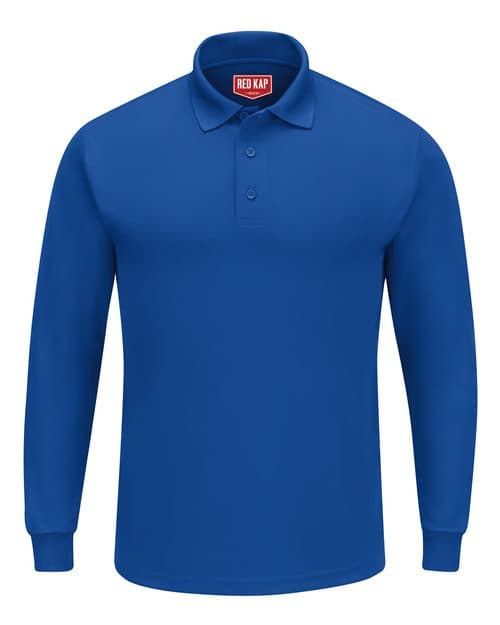 Red Kap Men's Long Sleeve Performance Knit Polo
