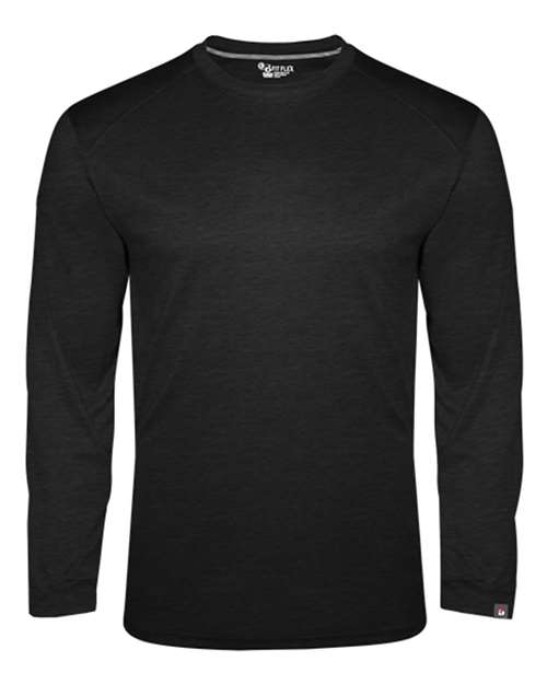 Badger Men's FitFlex Performance Long Sleeve T-Shirt in Black