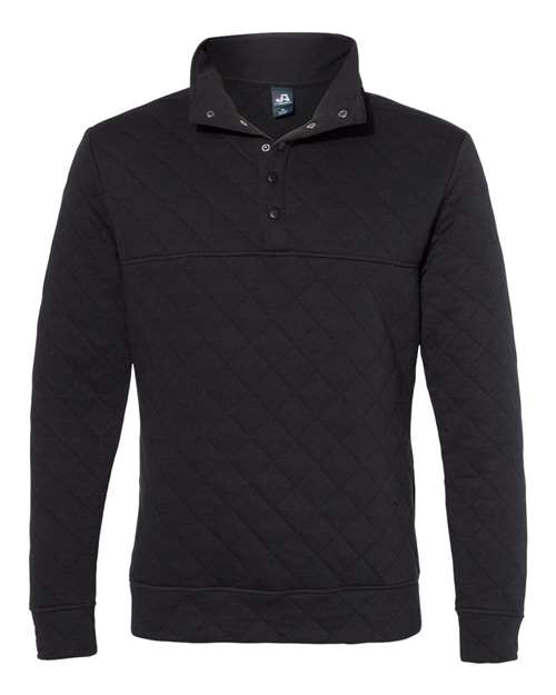 J. America Men's Quilted Half-Snap Pullover