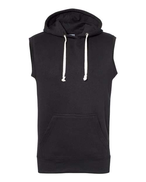 J. America Men's Triblend Sleeveless Hooded Sweatshirt