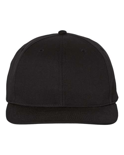 Richardson Pro Twill Snapback Cap in Black