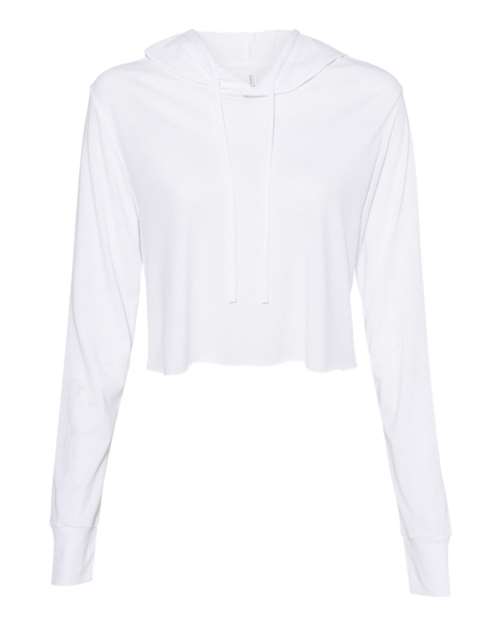 BELLA + CANVAS Women’s Triblend Crop Long Sleeve Hoodie Tee