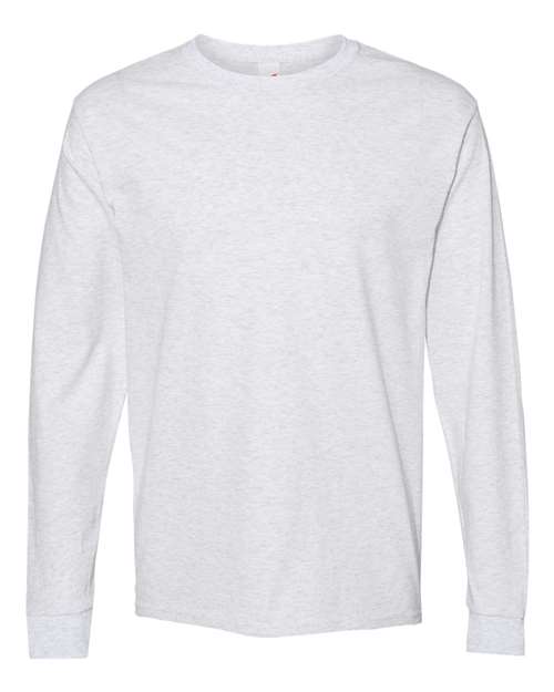 Hanes Unisex Essential-T Long Sleeve T-Shirt in Ash