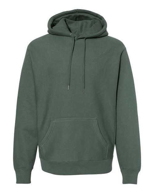 Independent Trading Co. Unisex Legend Premium Heavyweight Cross-Grain Hooded Sweatshirt in Alpine Green