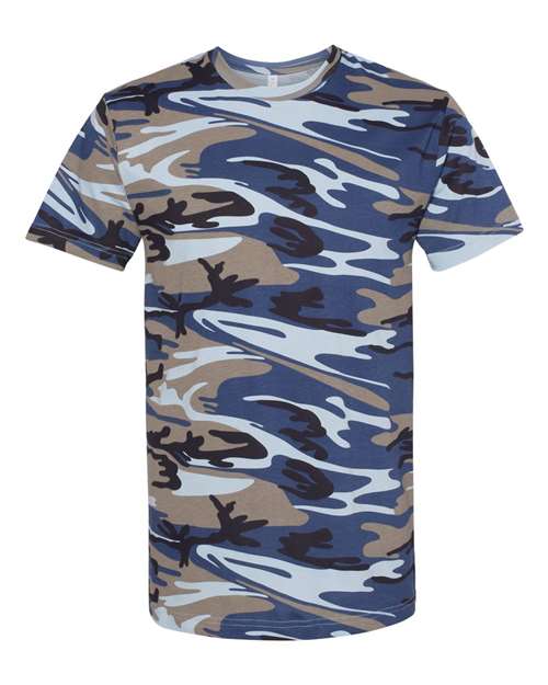 Code Five Unisex Camo Tee in Blue Woodland