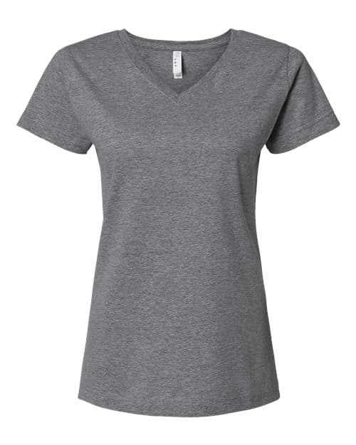 LAT Women's Fine Jersey V-Neck Tee