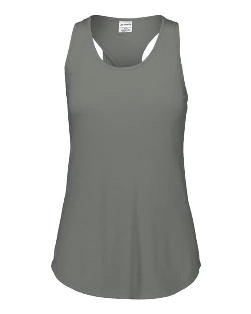 Augusta Sportswear Girls' Lux Triblend Tank Top in Black Heather