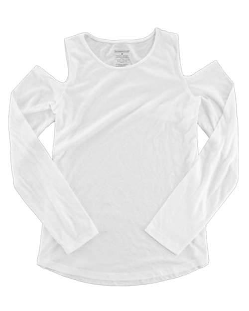 Boxercraft Women's Cold Shoulder Long Sleeve T-Shirt